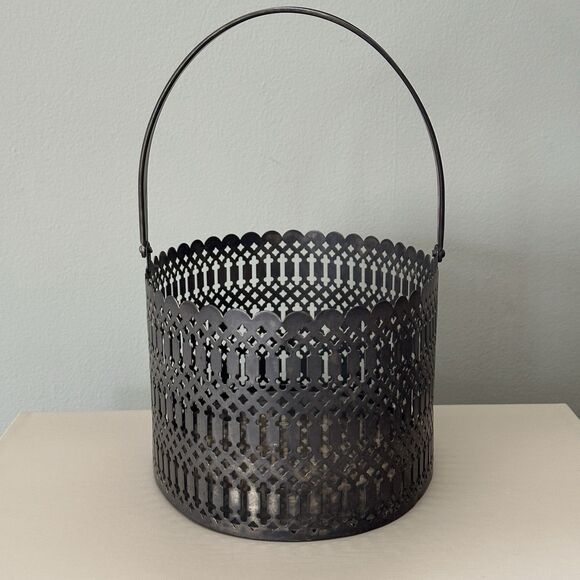 Vtg International Silver Co Handle Basket Ornate Home Decor Art Nouveau Rococo - Picture 3 of 10